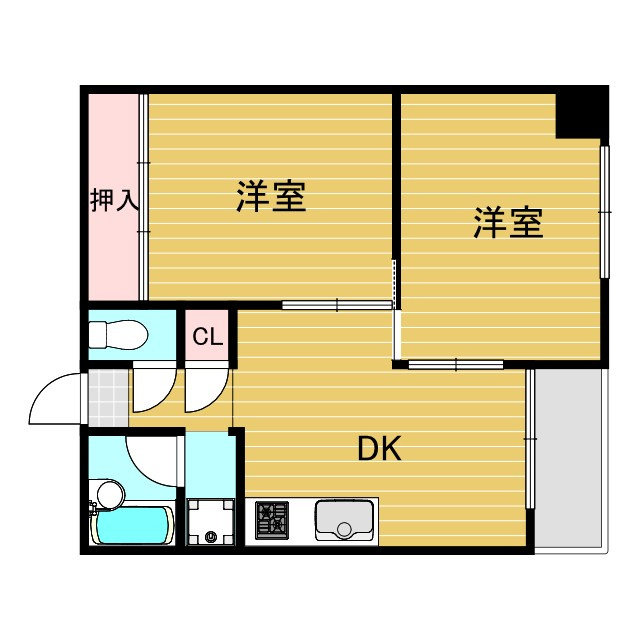 新大阪川島マンションの間取り