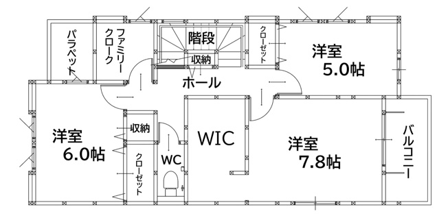 【間取り】 | 遠賀郡芦屋町幸町1期1号棟