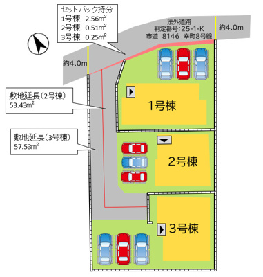 【区画図】 | 遠賀郡芦屋町幸町1期1号棟