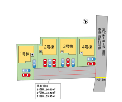 【区画図】 | 宗像市原町1期4号棟