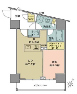 【間取り】 | ザ・パークワンズ品川戸越
