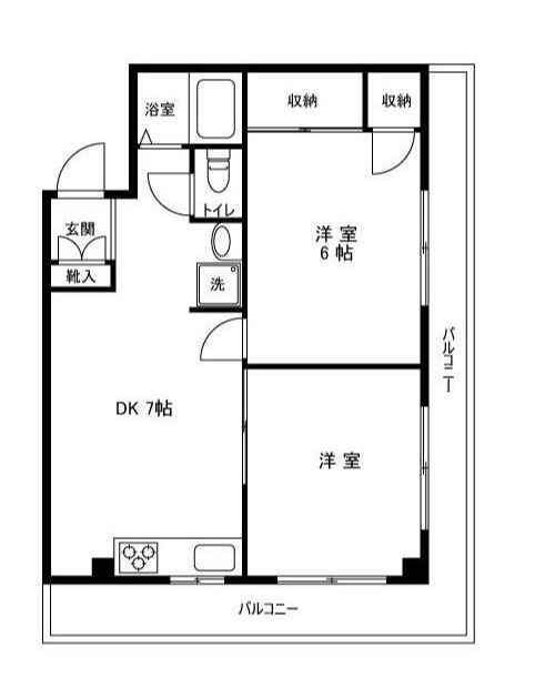 コーポ塚田の間取り|間取りです。