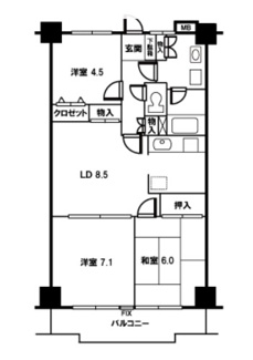 【間取り】 | グリーンパレス和光