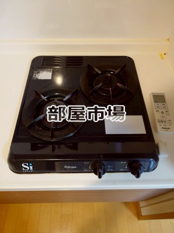 クレイシア蔵前のキッチン|2口コンロ