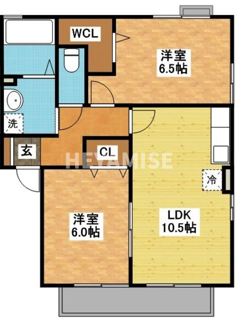 リビングタウン長与D棟の間取り