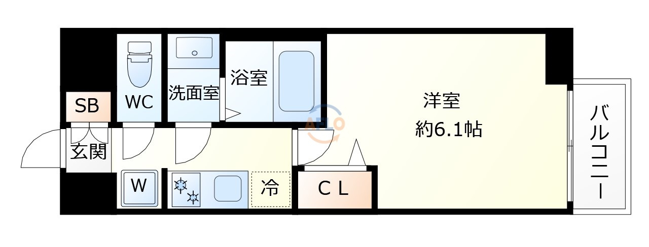 プレサンス野江内代ペルティエ　内代小学校区の間取り|プレサンス野江内代ペルティエ　間取り