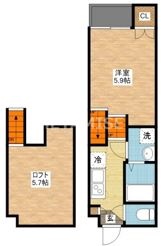 ヴィオラ西栄田町の間取り