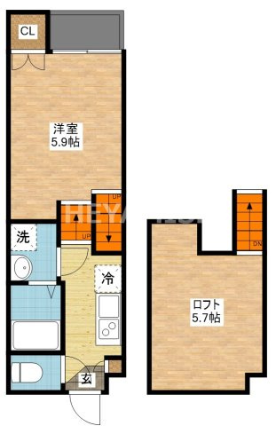 ヴィオラ西栄田町の間取り