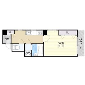 神戸市中央区中山手通７丁目の賃貸マンションの間取り