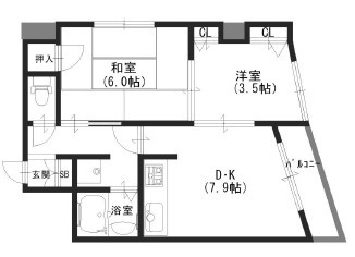 グランディア花隈駅前の間取り