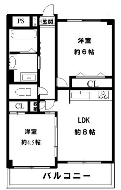 アバンセ六甲パート６の間取り