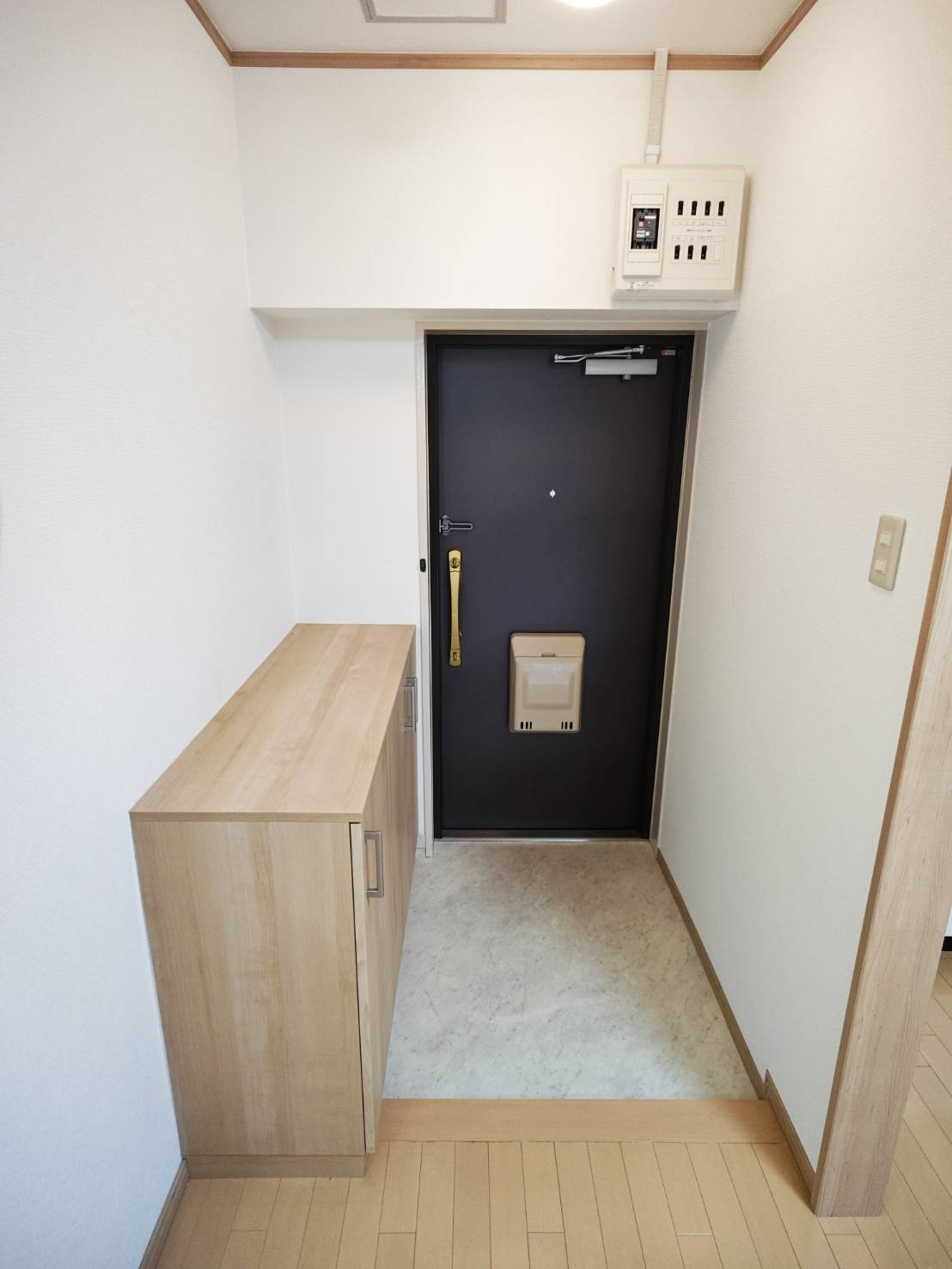 田中マンションの玄関