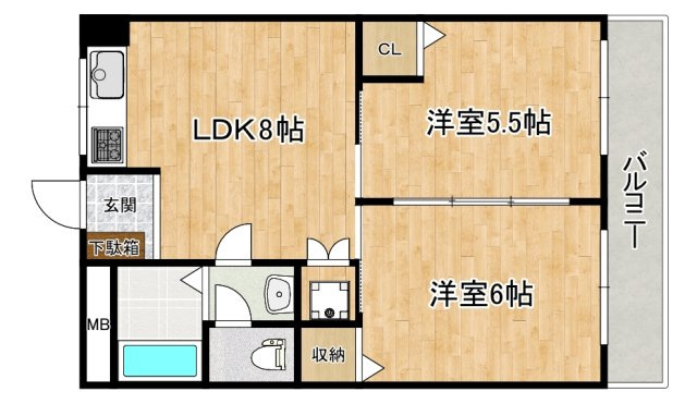 田中マンションの間取り