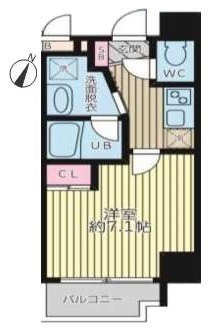 ユリシス新神戸の間取り