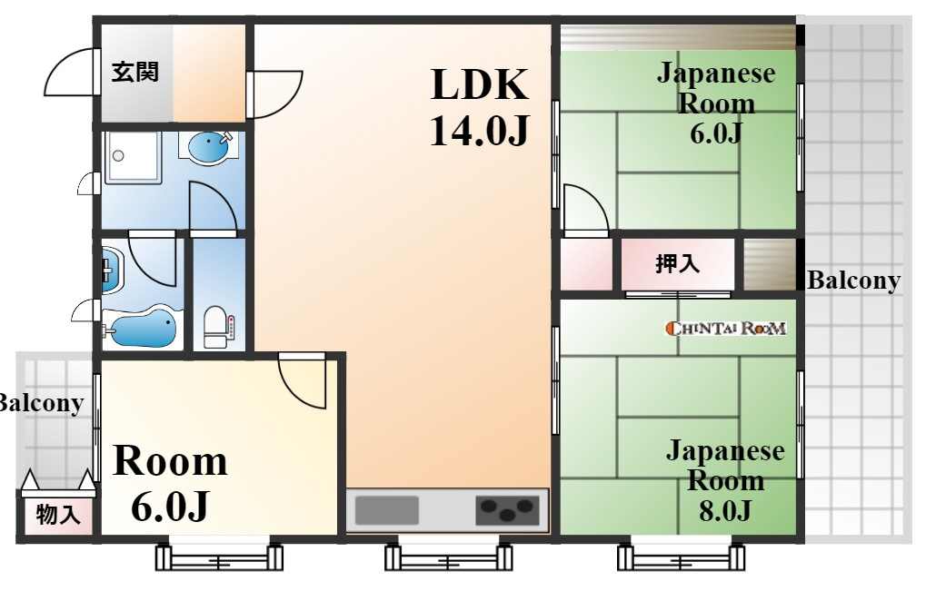 第２ビラ摩耶の間取り