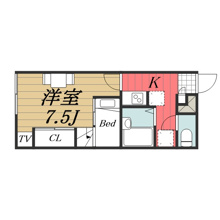 【間取り】 | レオパレス花葉　B