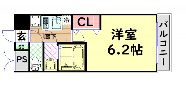 【間取り】 | プレサンス難波インフィニティ