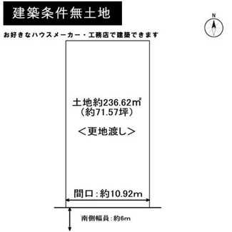 【土地図】 | 岩倉中町　土地【建築条件無・更地渡し】