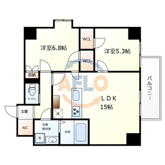 【間取り】 | LEGALAND+ABENO SANMEICHO | LEGALAND+ABENOSANMEICHO　間取り