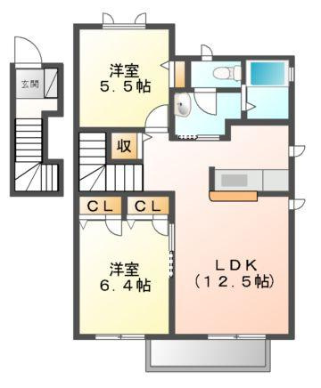 パルク・ギオーネ四番館の間取り