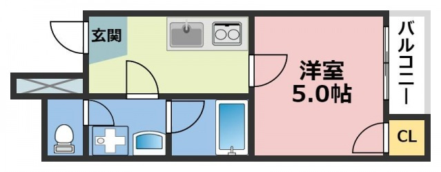 ジェイプライド新深江の間取り