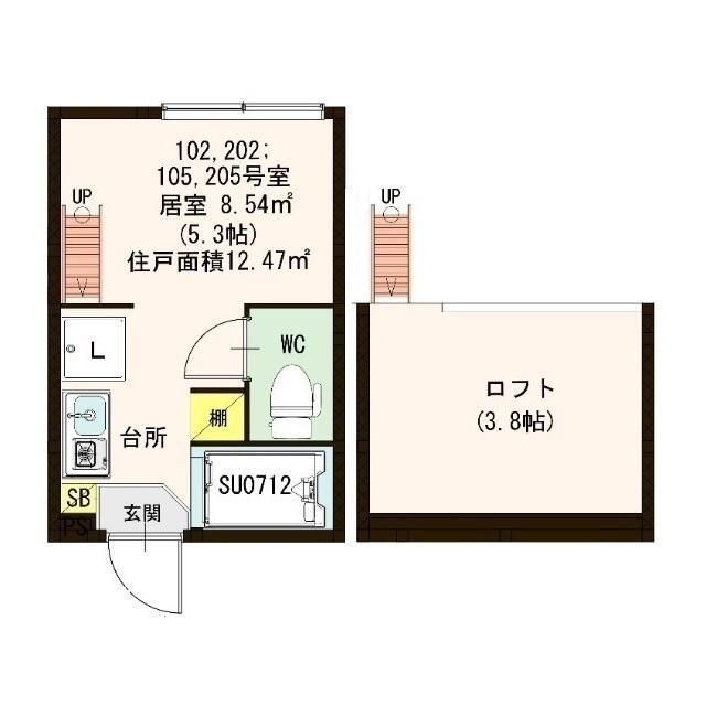 ファーストハウス北新宿の間取り