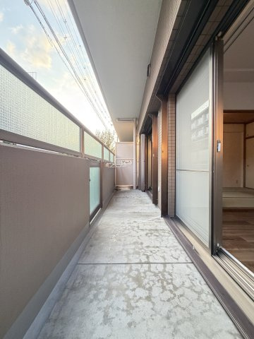 ボンホワイエ帝塚山のバルコニー