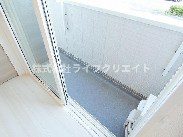 D-ROOM万願寺のバルコニー