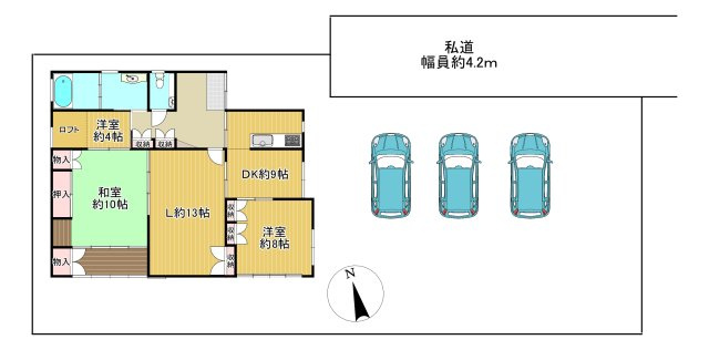 -三丁目不動産-　深谷市西大沼　住友林業平屋の間取り