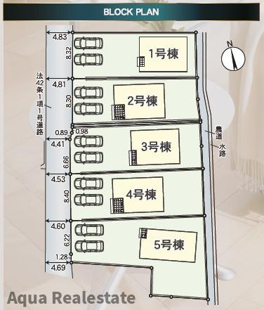高松市鶴市町の新築一戸建の区画図