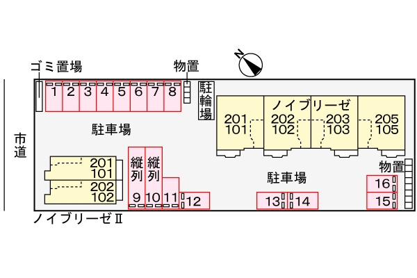 【区画図】 | ノイブリーゼⅡ