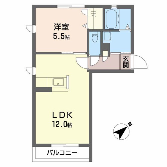 【間取り】 | メロディハートC棟