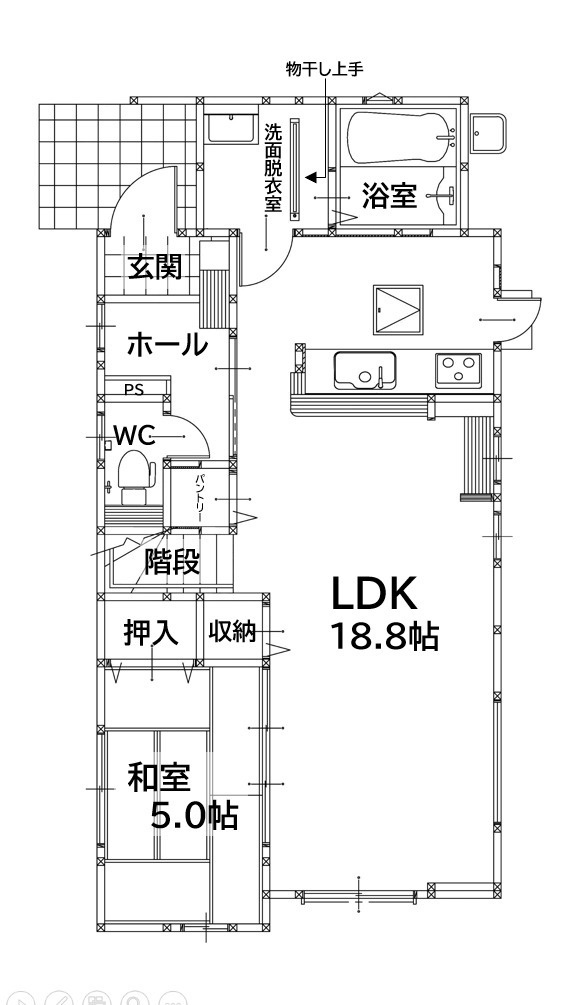 北九州市八幡西区日吉台2丁目4期2号棟の間取り