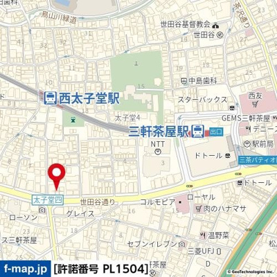 【地図】 | ブライズ三軒茶屋