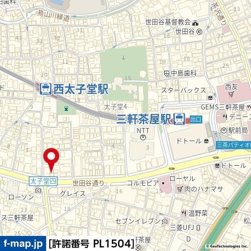 【地図】 | ブライズ三軒茶屋