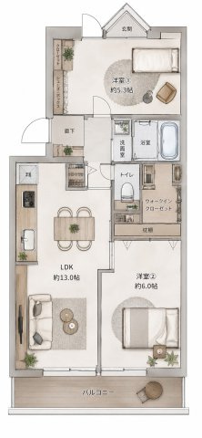 【間取り】 | エンゼルハイム寺尾　鶴見駅18分/室内一新/管理体制良好