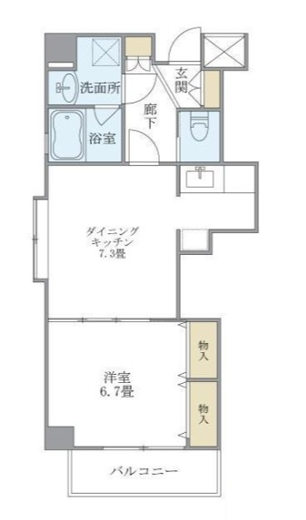 イーストコート平野の間取り|間取りです。