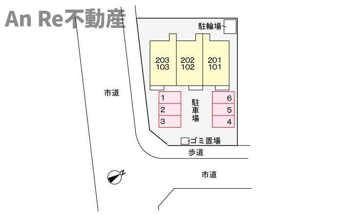 サニーヒルズⅡの区画図