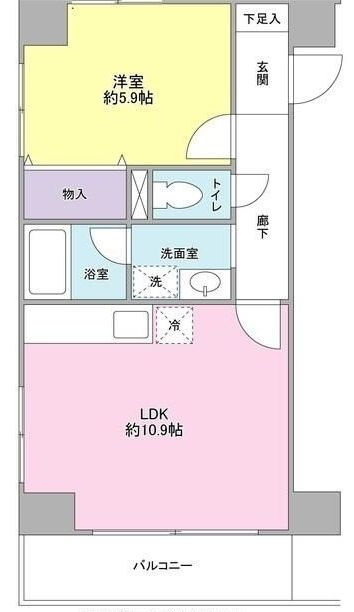 プロスペクト入谷の間取り|間取りです。
