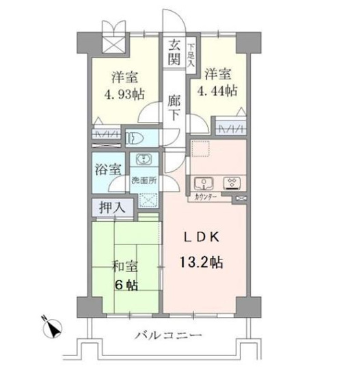 【間取り】 | サンリヴァ隅田