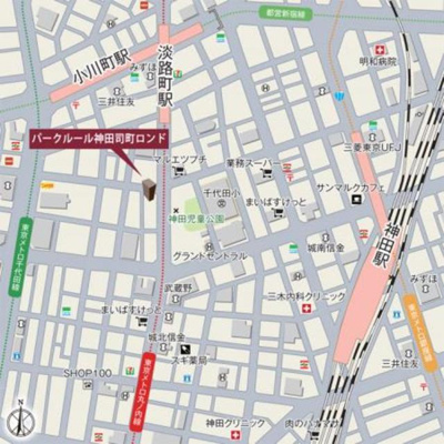 【地図】 | パークルール神田司町ロンド