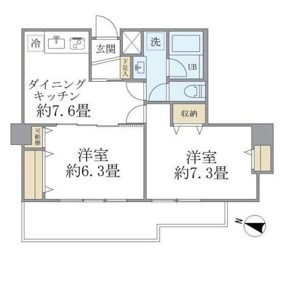 【間取り】 | 朝日九段マンション