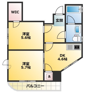 【間取り】 | サニーサイドKIB(ｹｲｱｲﾋﾞﾙ)