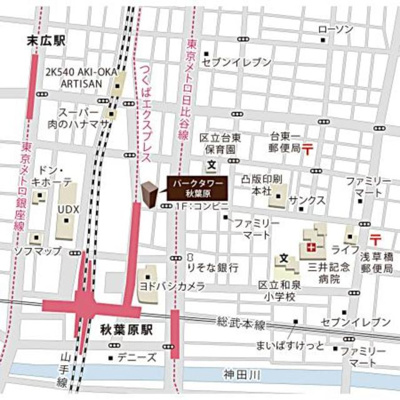 【地図】 | パークタワー秋葉原