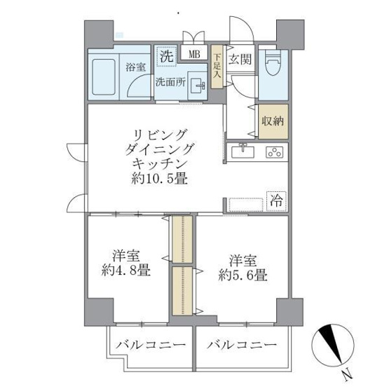 【間取り】 | ＫＤＸレジデンス浅草
