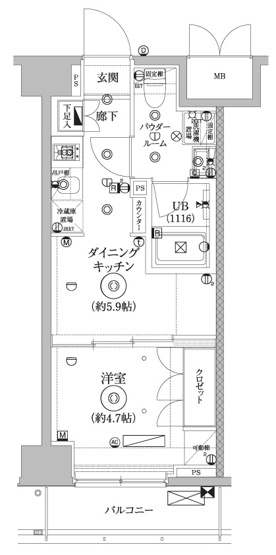 【間取り】 | セジョリ墨田EASTⅢ