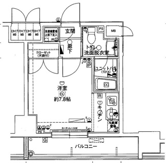 【間取り】 | メインステージ錦糸町駅前Ⅱ | 間取りです。
