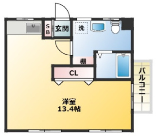 【間取り】 | カーサ東向島 | 間取りです。