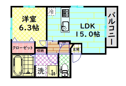 【間取り】 | リビングタウンなかもずA棟