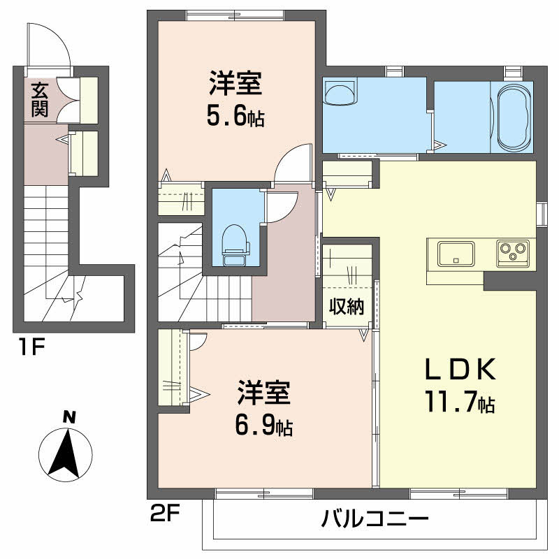 シャーメゾン ラディアの間取り